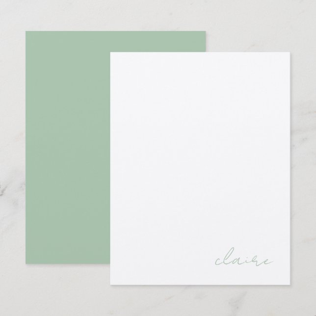 Vintage Notes Personalised Stationery (Front/Back)