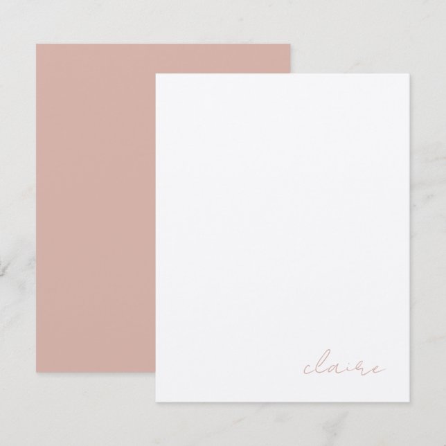 Vintage Notes Personalised Stationery (Front/Back)