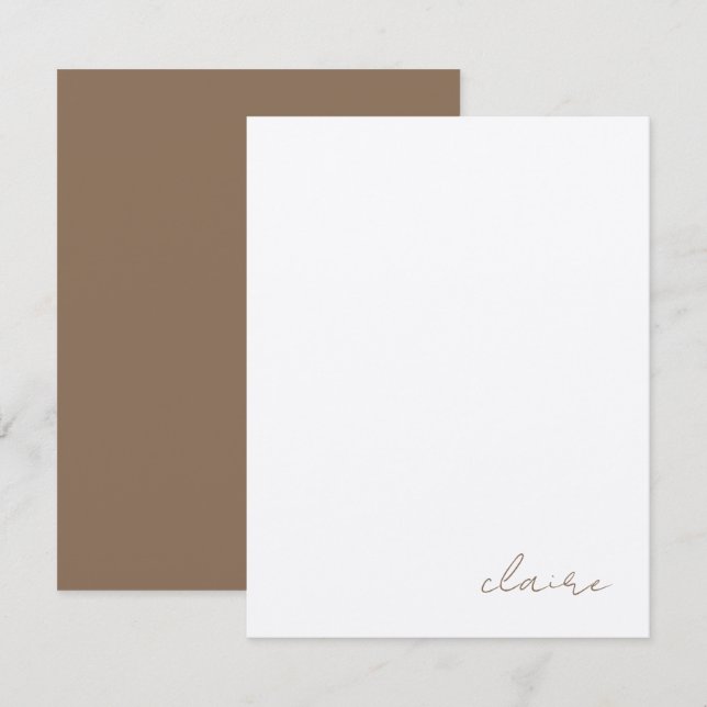 Vintage Notes Personalised Stationery (Front/Back)