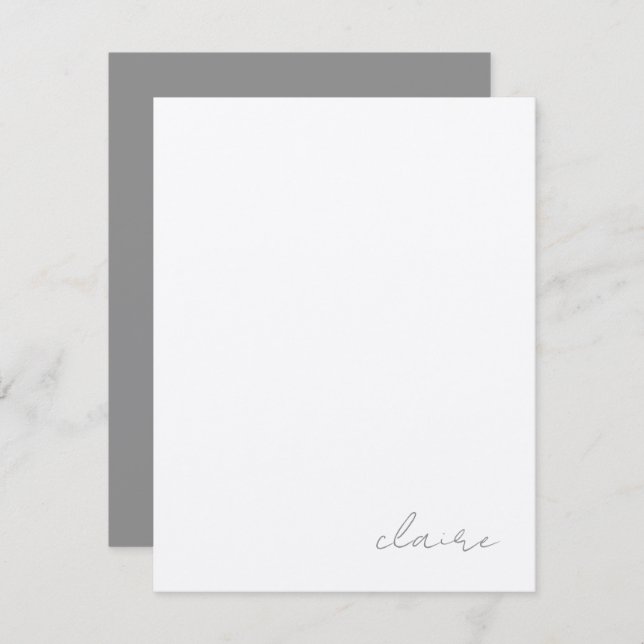 Vintage Notes Personalised Stationery (Front/Back)