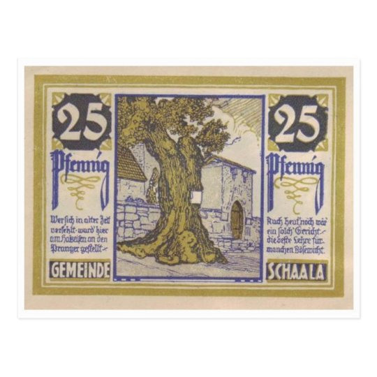 Vintage Notgeld Postcard