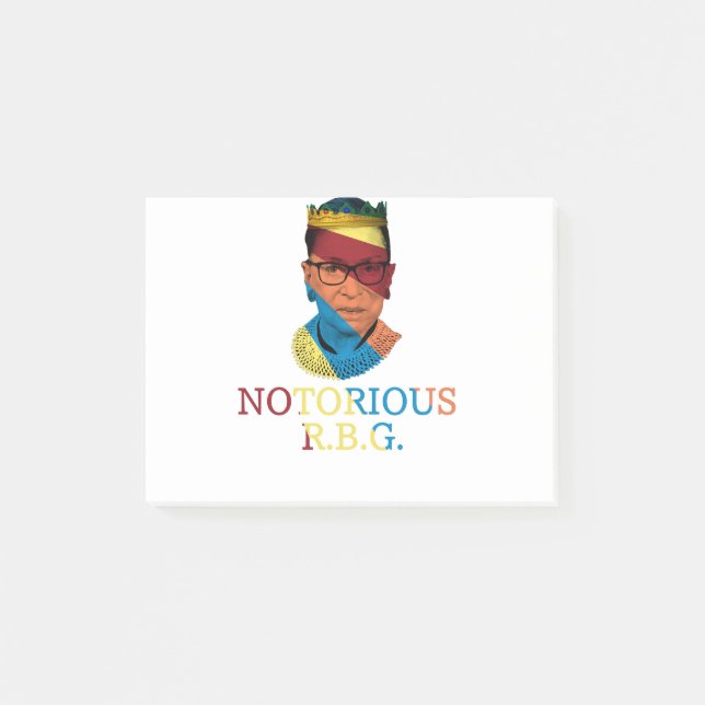 Vintage Notorious RBG Post-it Notes (Front)