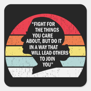 Vintage Notorious Rbg Ruth Bader Ginsburg Ladies Square Sticker