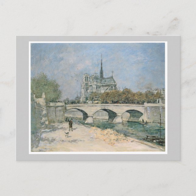 Vintage Notre Dame de Paris Postcard (Front)