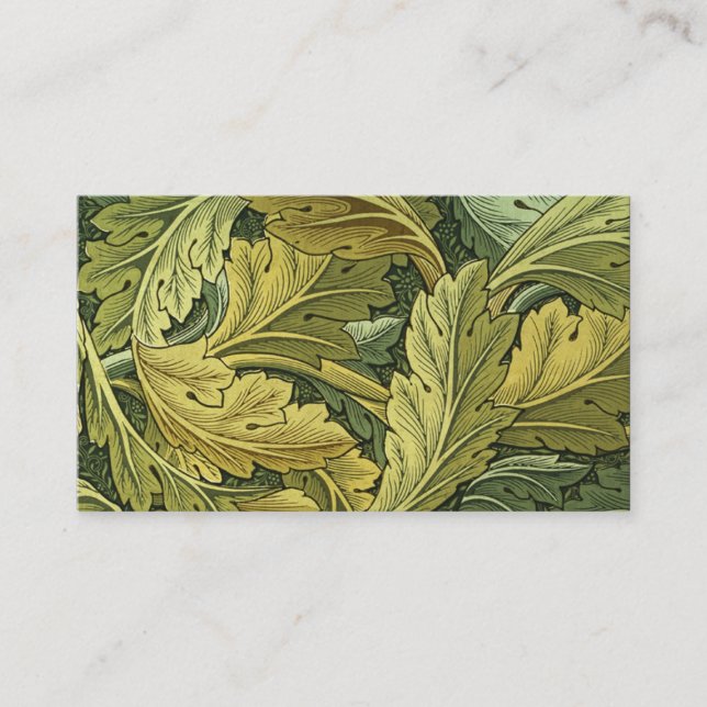 Vintage Nouveau Acanthus Business Card Template (Front)