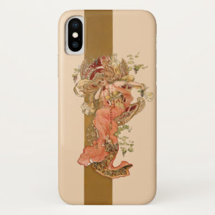 Vintage Nouveau Maiden iPhone X Case