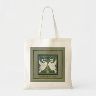 Vintage Nouveau Swans Wedding Party Keepsake Tote