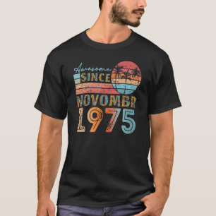 vintage november 1975 92 years old 47th birthday m T-Shirt