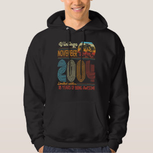Vintage November 2004 18 Years Old 18th Birthday Hoodie