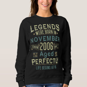 Vintage November 2006 16th Birthday 16 Year Old Me Sweatshirt