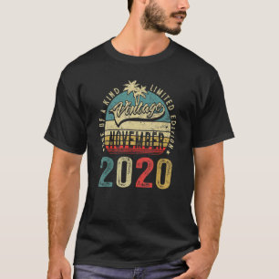 Vintage November 2020 2 Years Old   2nd Birthday B T-Shirt