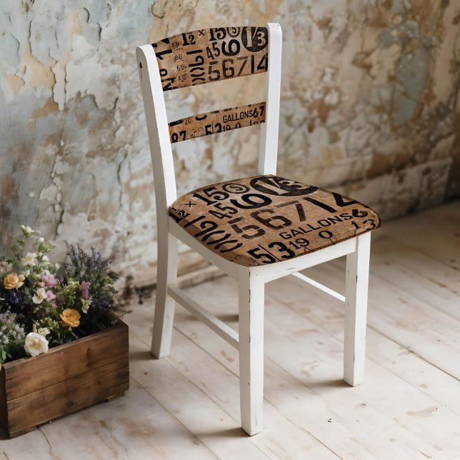 Vintage Numbers Wrapping paper for decoupage (This is a mockup, your design may appear larger/smaller depending on size of decoupage piece.)