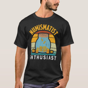 Vintage Numismatist Enthusiast Coin Collector Gr T-Shirt