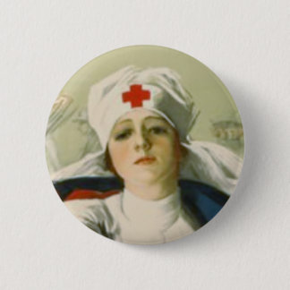 Vintage Nurse 6 Cm Round Badge