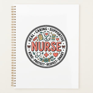 Vintage Nurse Appreciation Floral Medical Shirt De Planner