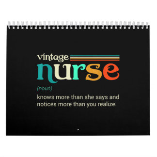 Vintage nurse calendar