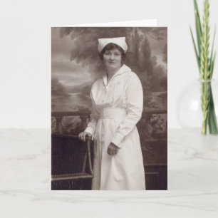 Vintage Nurse Card