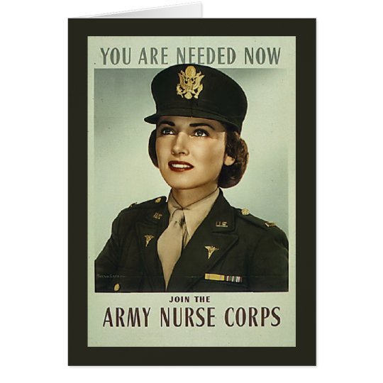 Vintage Nurse Corps Card