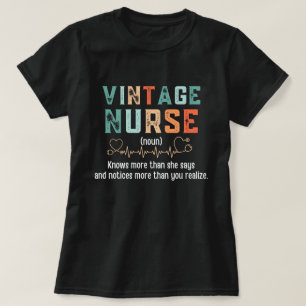 Vintage Nurse Definition T-Shirt