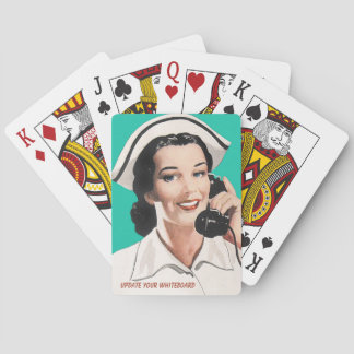 Vintage Nurse Funny Advice Classic Playing Cards