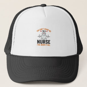 Vintage Nurse Ghost You Can’t Scare Me Trucker Hat