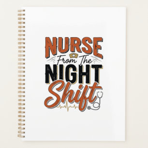 Vintage Nurse Night Shift Shirt Design_1 Planner