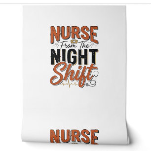 Vintage Nurse Night Shift Shirt Design_1 Wallpaper