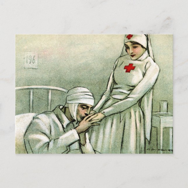 Vintage Nurse Postcard (Front)