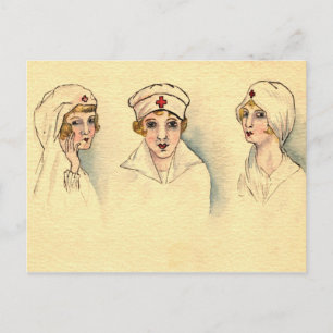 Vintage Nurse Postcard