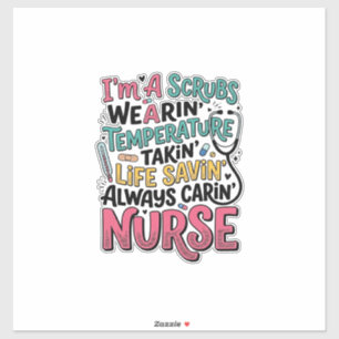 Vintage Nurse Scrubs Temperature Life Saving Shirt