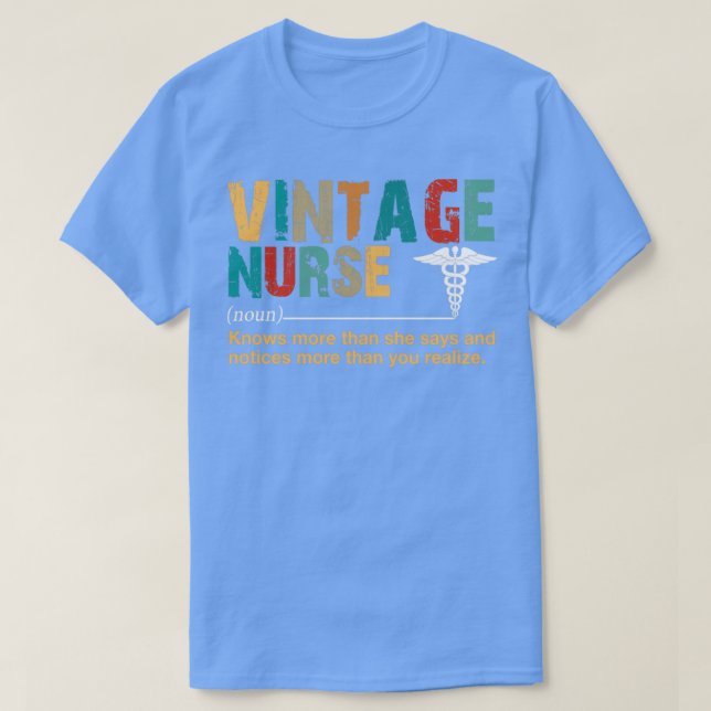 Vintage Nurse T-Shirt (Design Front)