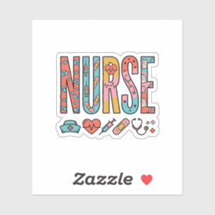 Vintage Nurse Typography Medical Icon Shirt Design