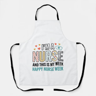 Vintage Nurse Week Appreciation Typography Shirt_1 Apron