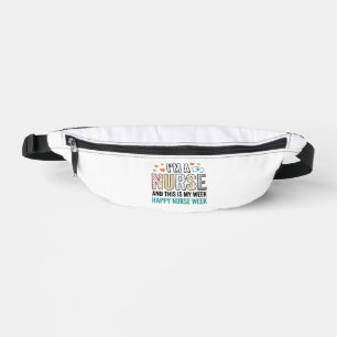 Vintage Nurse Week Appreciation Typography Shirt_1 Bum Bags