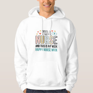 Vintage Nurse Week Appreciation Typography Shirt_1 Hoodie