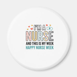 Vintage Nurse Week Appreciation Typography Shirt_1 Magnet