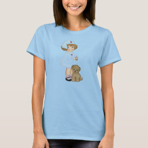 Vintage Nurse With Puppy T-shirts and Gifts