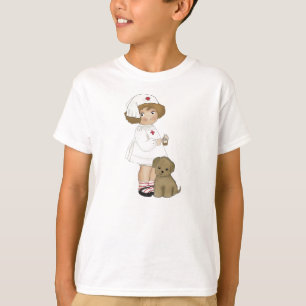 Vintage Nurse With Puppy T-shirts and Gifts
