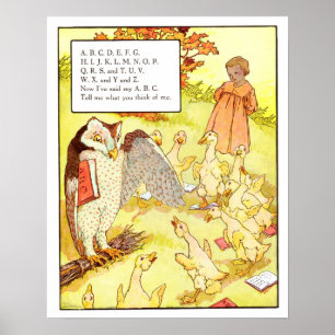 Vintage Nursery Print- ABC Poster