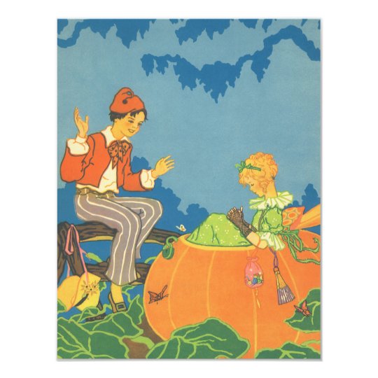 Vintage Nursery Rhyme, Peter Peter Pumpkin Eater Card