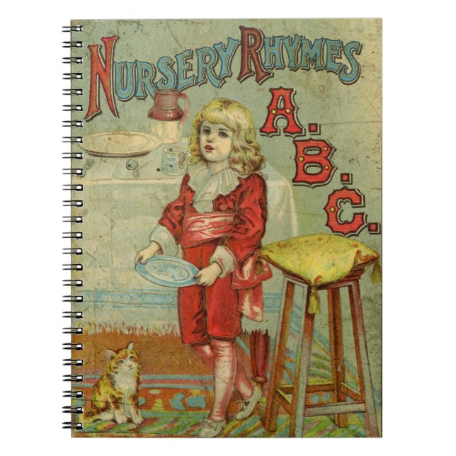 Vintage Nursery Rhymes ABC Children's Book Cover (Front)