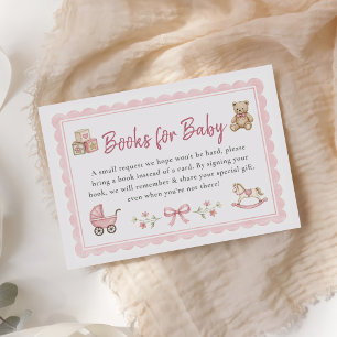 Vintage Nursery Toys Baby Shower Books For Baby Enclosure Card