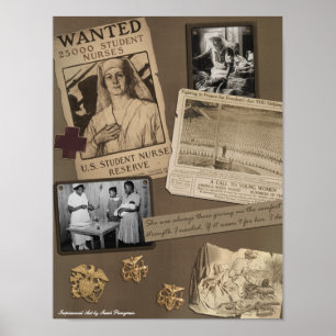 Vintage "Nursing" Scrapbook Print