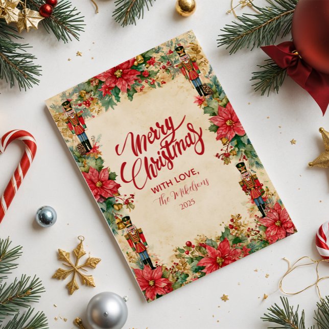 Vintage Nutcracker Christmas Holiday Card (Creator Uploaded)