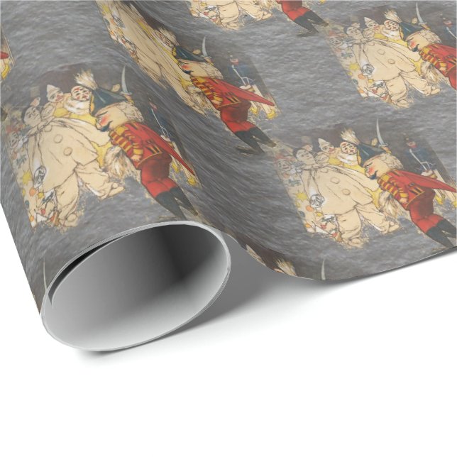 Vintage Nutcracker Early 20th Century Illustration Wrapping Paper (Roll Corner)