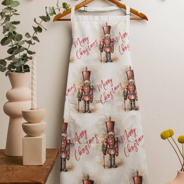 Vintage Nutcracker & Merry Christmas Apron (Creator Uploaded)