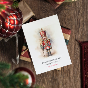 Vintage Nutcracker & Merry Christmas Holiday Card