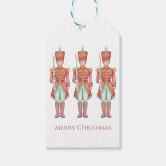 Vintage Nutcracker Soldiers in Red and Mint Gift Tags
