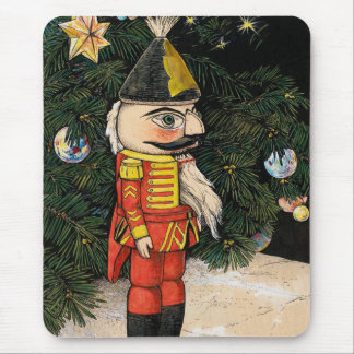 Vintage Nutcracker Under Christmas Tree Mouse Mat