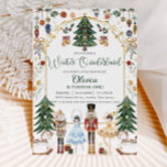Vintage Nutcracker Winter Onederland 1st Birthday Invitation<br><div class="desc">Personalise this vintage inspired winter onederland first birthday party invitation with your party details easily and quickly, simply press the customise it button to further re-arrange and format the style and placement of the text.  Featuring whimsical characters from the Nutcracker in vibrant bright colours. Perfect for your little snowflake's first...</div>